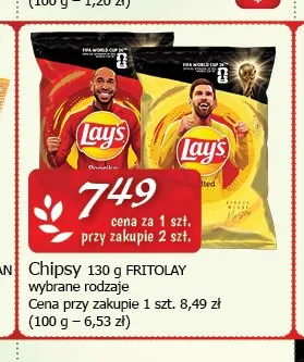 Chipsy Lay's papryka promocja w CEZAR Delikatesy