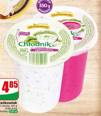 Chłodnik ze świeżych ogórków Grześkowiak promocja w Dino