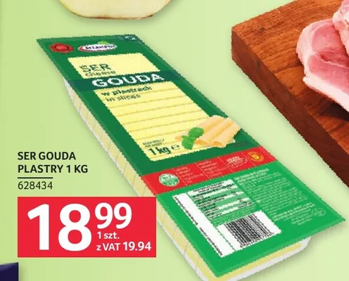 Ser gouda w plastrach Mlekovita promocja w Selgros