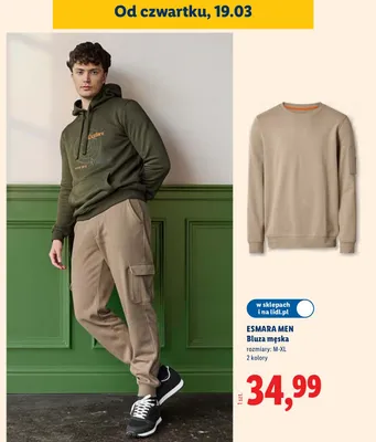 Bluza męska Esmara Men promocja