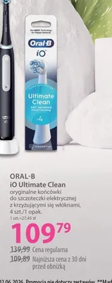 Oryginalne końcówki do szczoteczki elektrycznej z krzyżującymi się włóknami ORAL-B iO Ultimate Clean promocja w Hebe