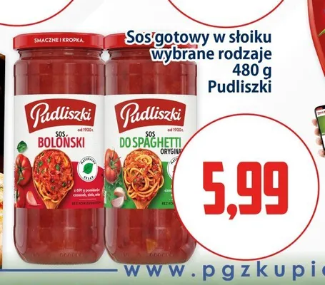Sos boloński Pudliszki promocja w Kupiec