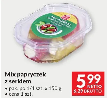 Mix papryczek z serkiem Fine Life promocja w Makro