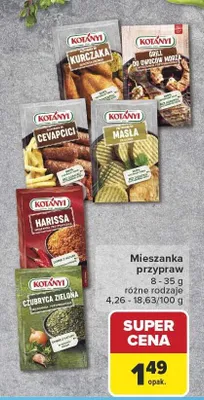 Mieszanka przypraw Kotányi Grill do owoców morza promocja w Carrefour