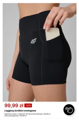 Legginsy krótkie treningowe 4F promocja w 4F