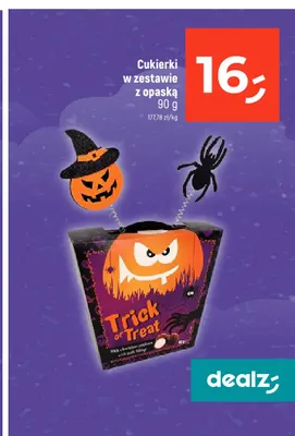 Cukierki w zestawie z opaską Trick or Treat promocja w Dealz