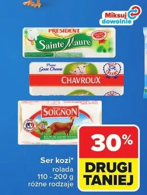 Ser kozi rolada Chavroux promocja w Carrefour Market