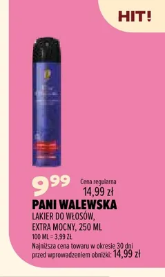 Lakier do włosów extra mocny Pani Walewska promocja w Drogerie Natura