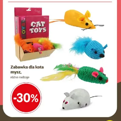 Zabawka dla kota mysz promocja w Super Zoo