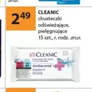 Chusteczki odświeżające pielęgnujące CLEANIC promocja w Drogerie Laboo