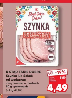 Szynka od wędzarza marynowana Stąd Takie Dobre! promocja w Kaufland