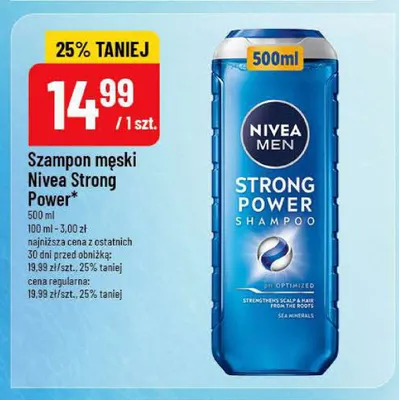 Szampon męski Nivea Men Strong Power promocja w POLOmarket