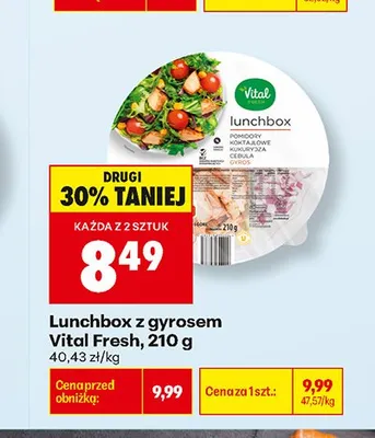 Lunchbox z gyrosem Vital Fresh promocja w Biedronka