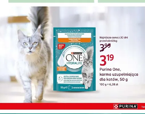 Karma uzupełniająca dla kotów Purina One promocja w Rossmann