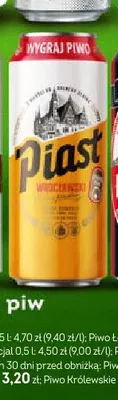Piwo Piast Wrocławski promocja w Żabka