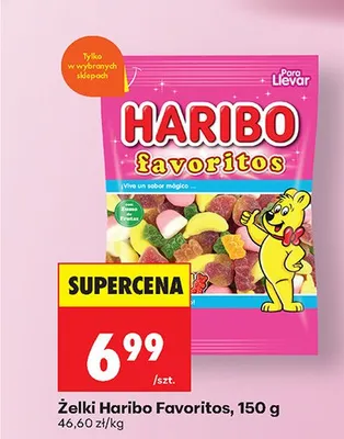 Żelki Favoritos promocja w Biedronka