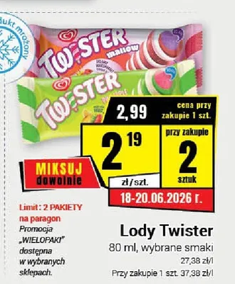 Lody Twister promocja w Premium Nasz Sklep
