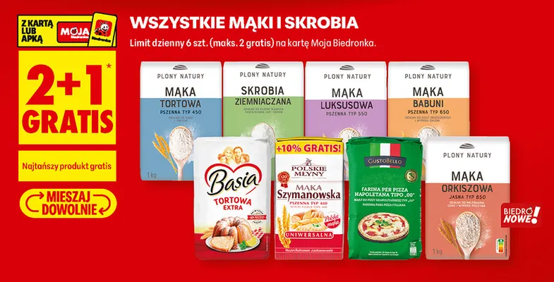 Mąki i skrobia promocja w Biedronka