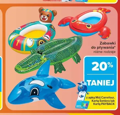 Zabawka do pływania 117 x 80 cm promocja w Carrefour