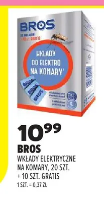 Wkłady elektryczne na komary Bros promocja w Drogerie Natura