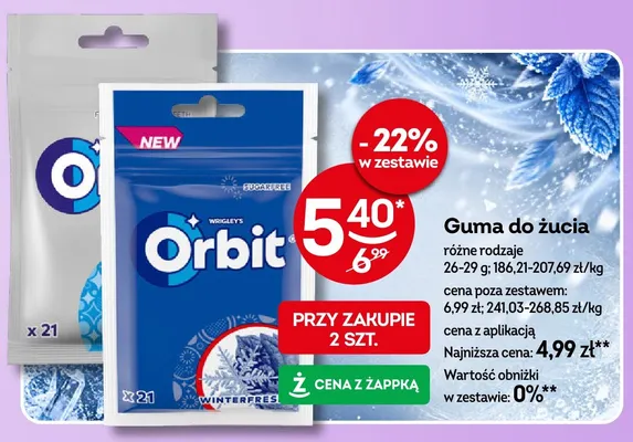 Guma do żucia Orbit promocja w Żabka