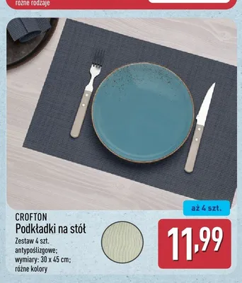 Podkładki na stół Crofton promocja w Aldi