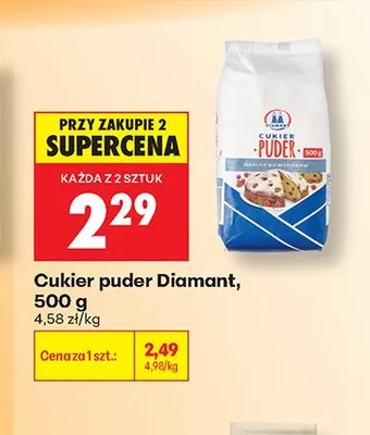 Cukier puder Diamant promocja w Biedronka