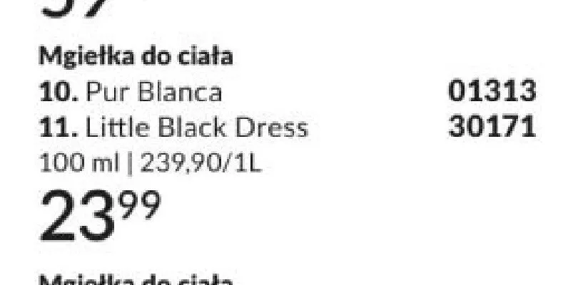 Mgiełka do ciała promocja w AVON