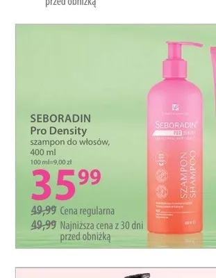 Szampon do włosów Seboradin Pro Density promocja w Hebe