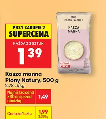 Kasza manna promocja w Biedronka