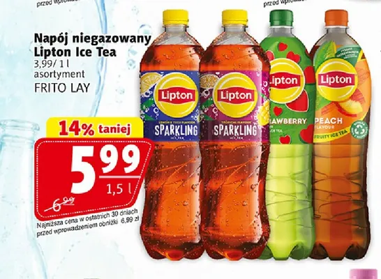 Napój niegazowany Lipton Ice Tea Peach promocja w Prim Market