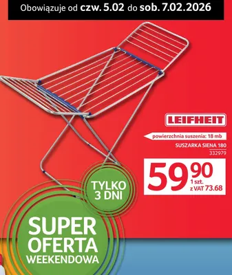 Suszarka Siena 180 LEIFHEIT promocja w Selgros