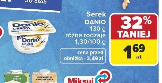 Serek Danio promocja w Carrefour Market