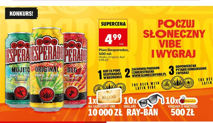 Piwo Desperados Red promocja w Biedronka