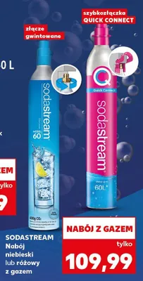 Nabój niebieski lub różowy z gazem promocja w Kaufland