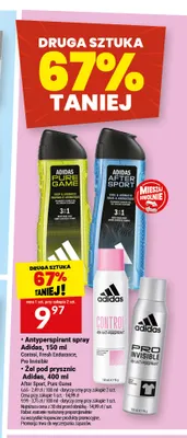 Antyperspirant spray Pro Invisible Adidas promocja w Twój Market