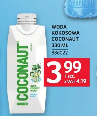 Woda kokosowa Coconaut promocja w Selgros