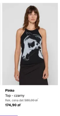 Top Pinko czarny promocja w Lounge by Zalando