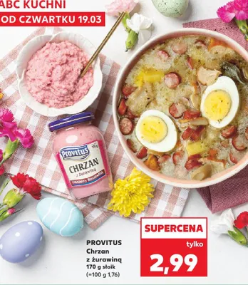 Chrzan z żurawiną Provitus promocja w Kaufland