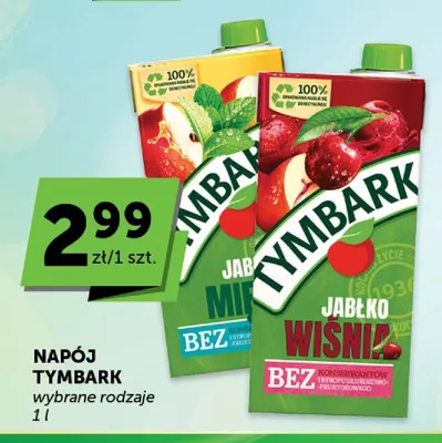 Napój Tymbark Jabłko Mięta promocja w ABC