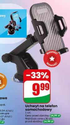 Uchwyt na telefon samochodowy promocja w Dino