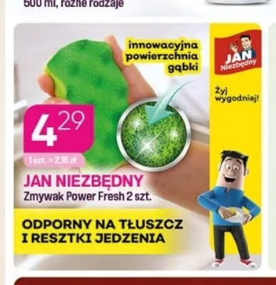 Zmywak Power Fresh Jan Niezbędny promocja w Drogerie Koliber