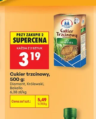 Cukier trzcinowy Królewski promocja w Biedronka