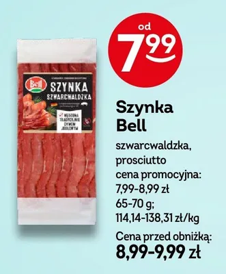 Szynka prosciutto Bell promocja w Żabka