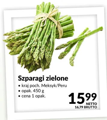 Szparagi zielone promocja w Makro