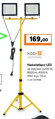 Naświetlacz LED na statywie Kobi promocja w Bricoman