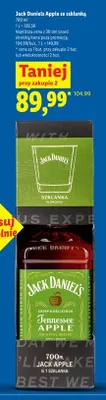 Likier Jack Daniel's Apple ze szklanką promocja w Lidl