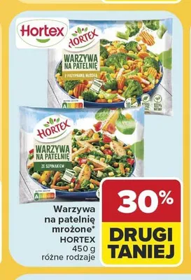 Warzywa na patelnię ze szpinakiem Hortex promocja w Carrefour Market