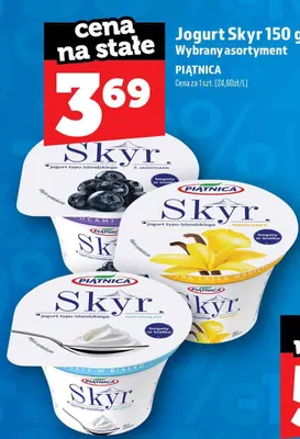 Jogurt Skyr z jagodami Piątnica promocja w TOPAZ