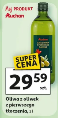 Oliwa z oliwek z pierwszego tłoczenia promocja w Auchan
